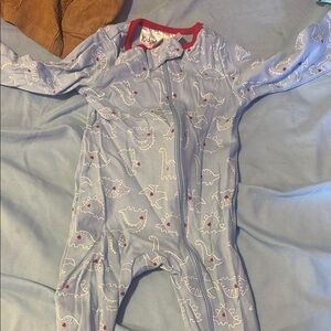 Blue Dinosaur Print Kids One Piece